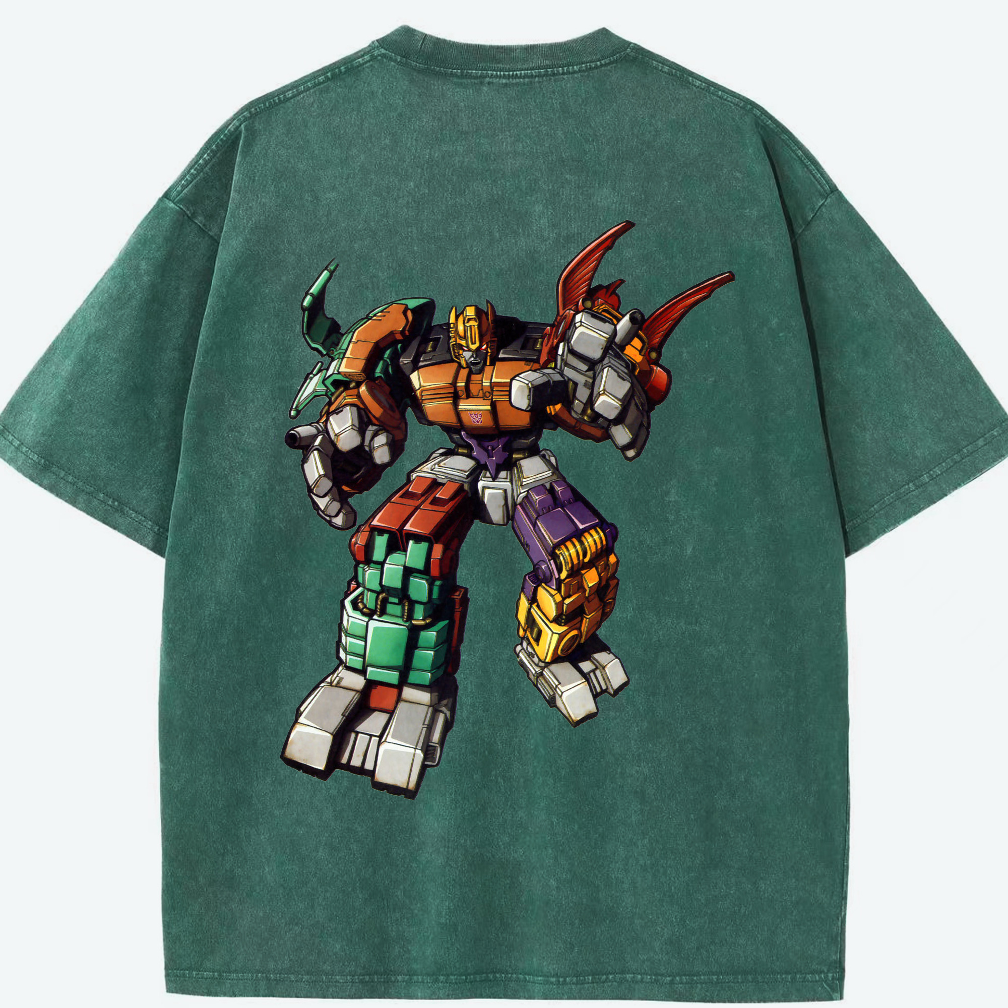 （画像用）  綿100% ヴィンテージ風 半袖Tシャツ（背面プリント）